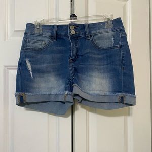 Mid Rise Jean Shorts